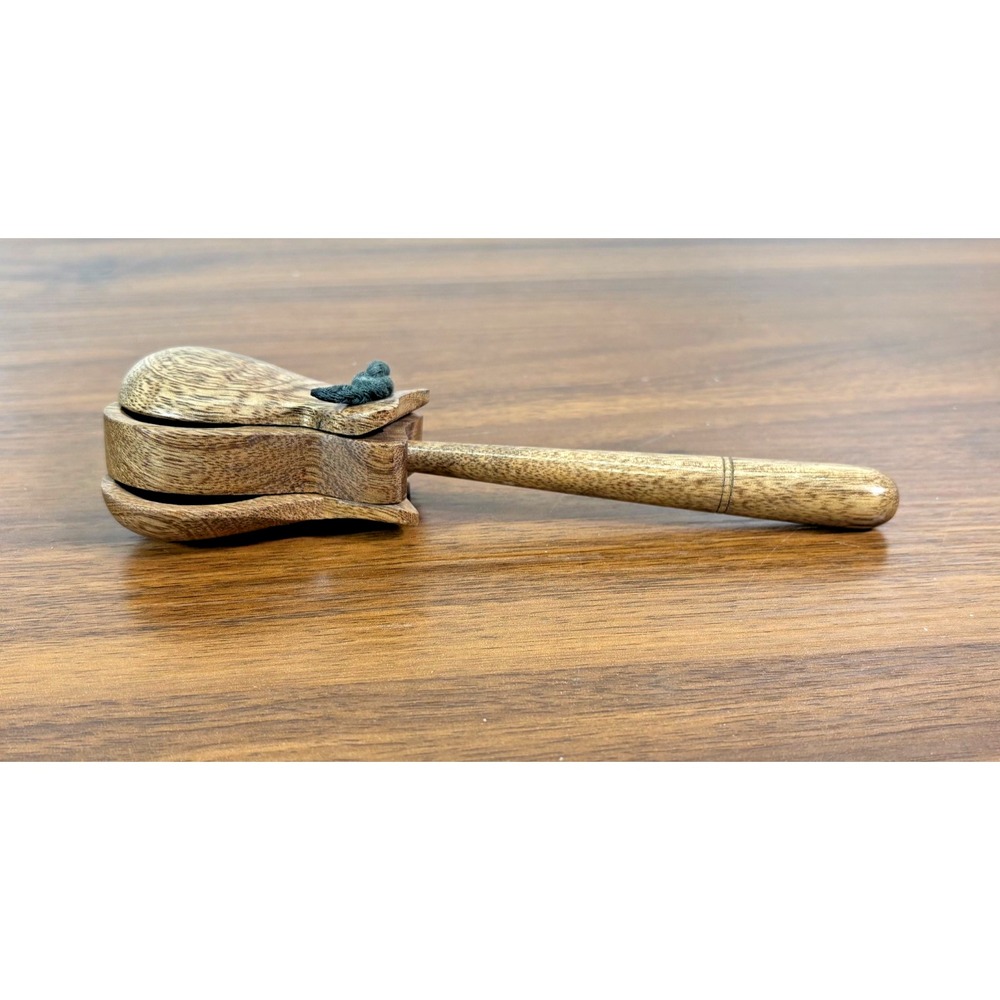 Vintage Wooden Stained Castanets Clackers Instruments No chips Perfect